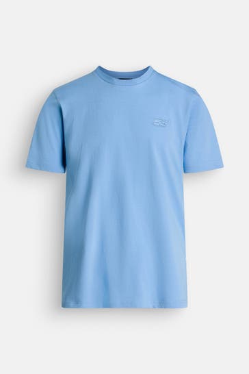 DIESEL T-Shirt himmelblau