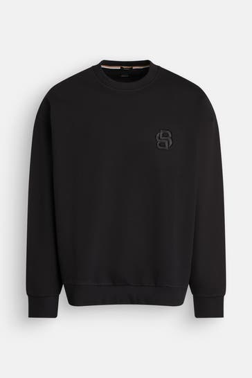 BOSS Sweatshirt 'Soleri' schwarz