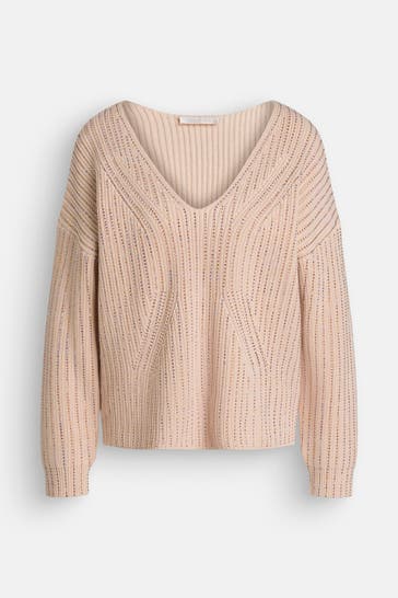 GUESS Strickpullover 'Lorien' beige