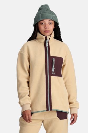 KARI TRAA Sweatjacke 'Ane' beige