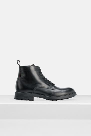 AIGNER Schnürstiefel schwarz