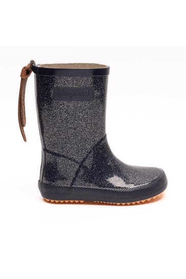 BISGAARD Gummistiefel navy glitzer