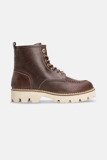BRONX Schnürstiefeletten 'Rea-y' braun