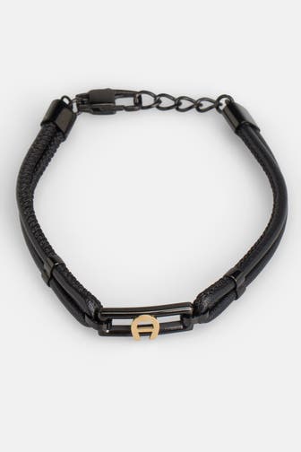 AIGNER Armband 'Vincenzzo' schwarz
