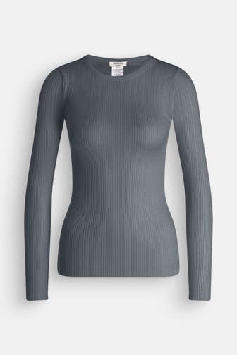 ROSEMUNDE Seidenmix-Longsleeve 'Elise' graublau