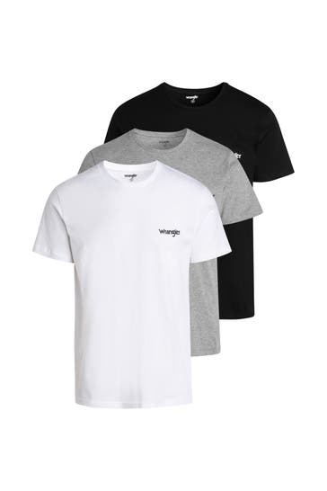 WRANGLER 3er-Pack T-Shirts 'Foster' mehrfarbig