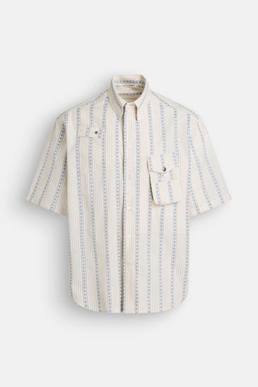 WOOD WOOD Kurzarmhemd 'Jaxson' gestreift