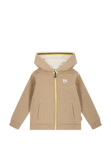 STEIFF Sweatjacke hellbraun