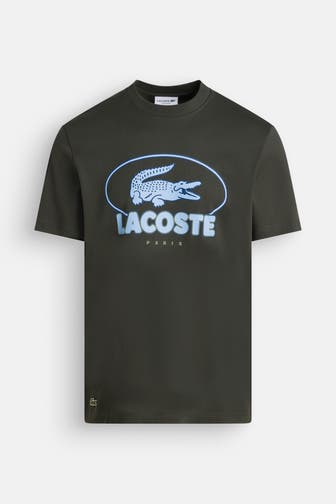 LACOSTE T-Shirt tannengrün