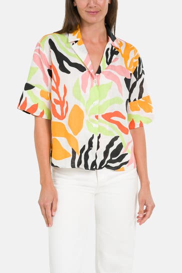 GANT Leinenbluse gemustert