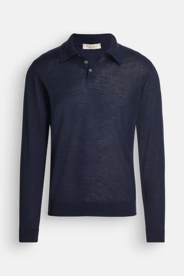 WOOL & CO Wollpullover nachtblau