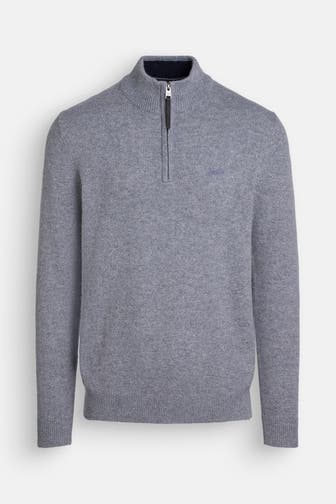 SUPERDRY Wollmix-Stricktroyer hellgrau