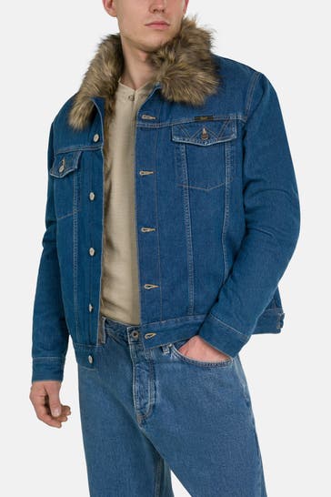 GANT Jeansjacke 'Gant x Wrangler' blau