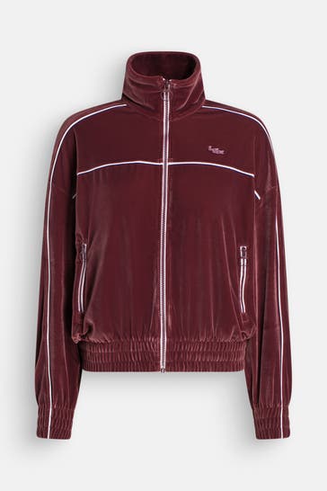 LACOSTE Sweatjacke bordeaux