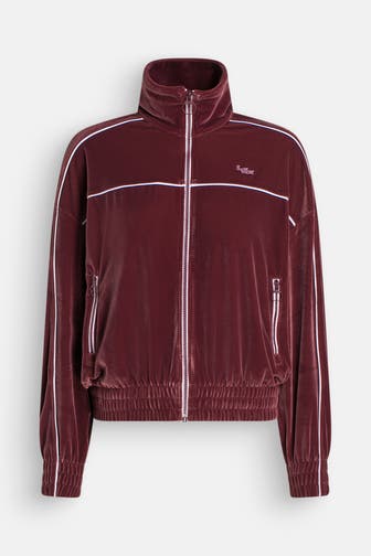 LACOSTE Sweatjacke bordeaux