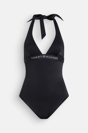 TOMMY HILFIGER Badeanzug schwarz