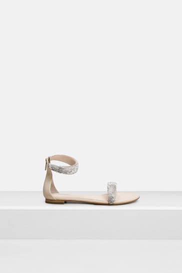 LOLA CRUZ Leder-Sandalen 'Janne' zweifarbig
