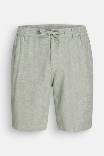 NEW ZEALAND AUCKLAND Leinenmix-Shorts jade