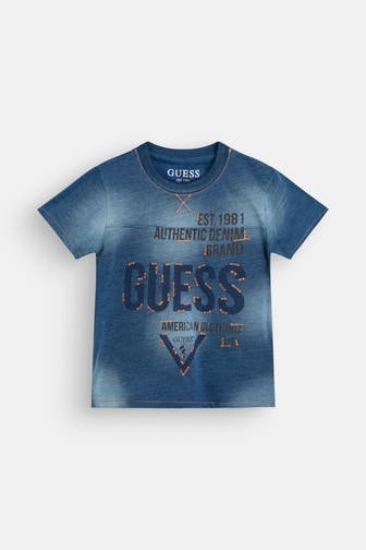 GUESS T-Shirt blau