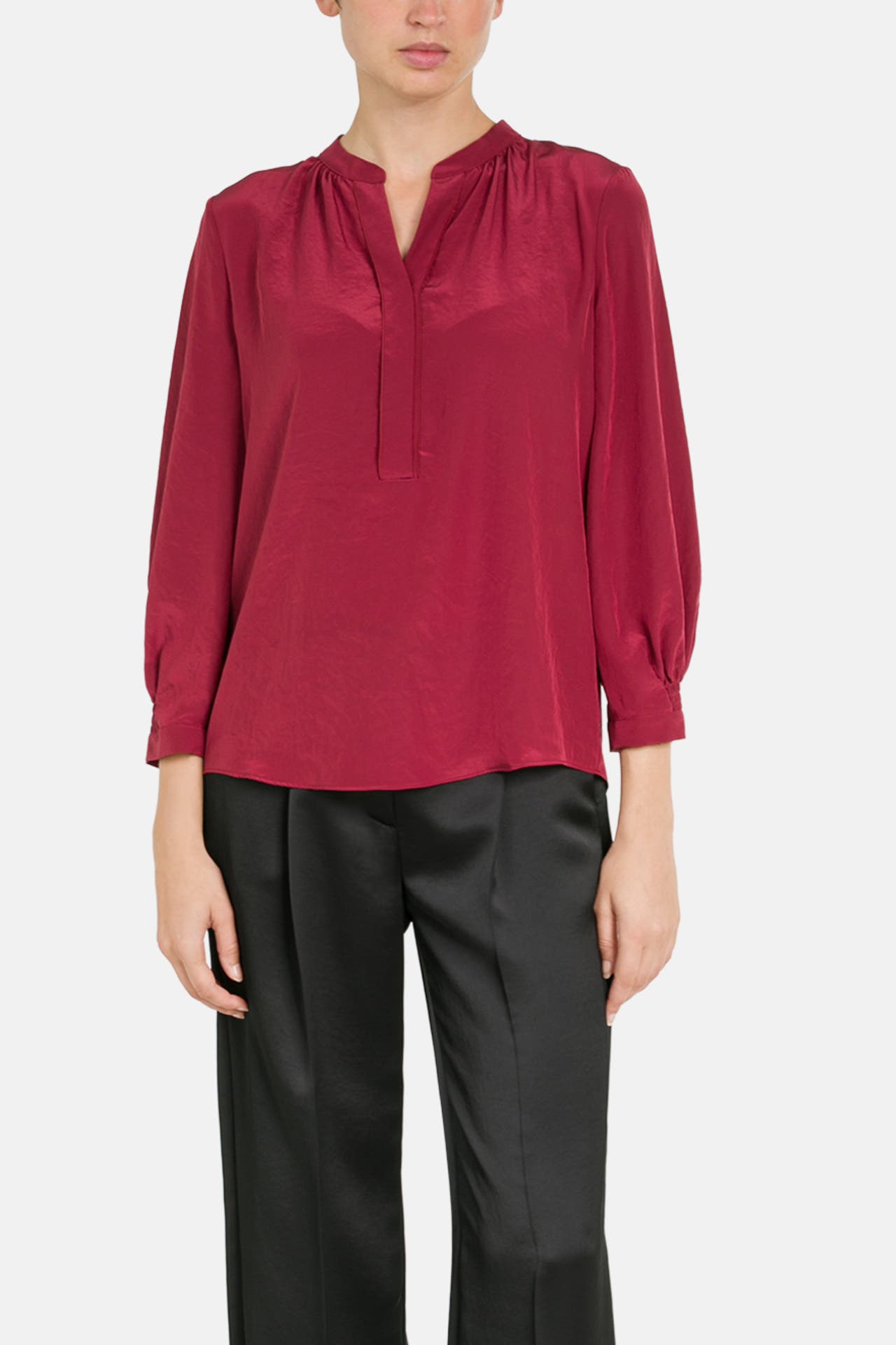 LUISA CERANO Blusenshirt weinrot, Bild 1
