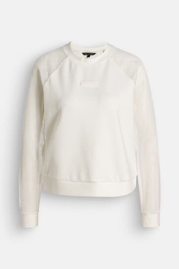 ARMANI EXCHANGE Sweatshirt 'Felpa' ecru