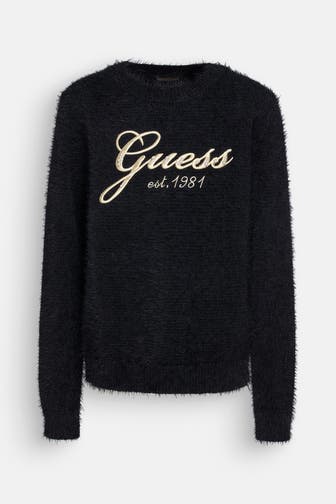 GUESS Strickpullover schwarz