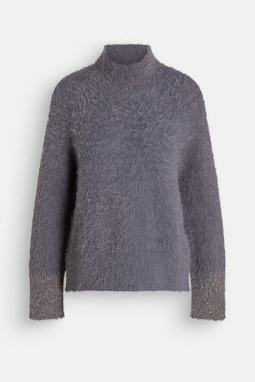 LUISA CERANO Strickpullover grau