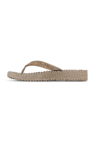 ILSE JACOBSEN Flip Flops taupe