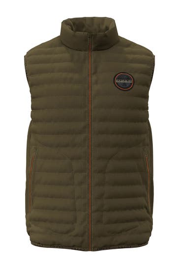 NAPAPIJRI Olive-coloured vest