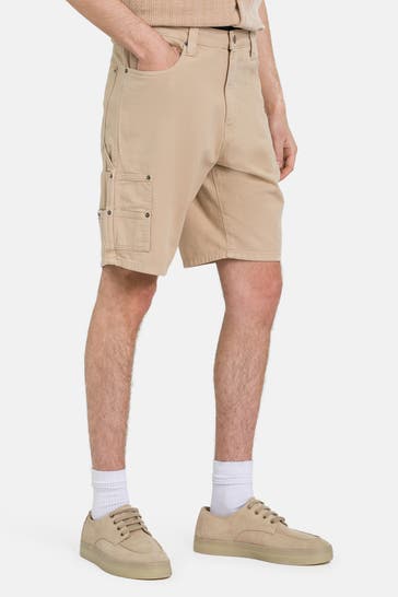 GUESS Jeansshorts 'Carpenter' beige