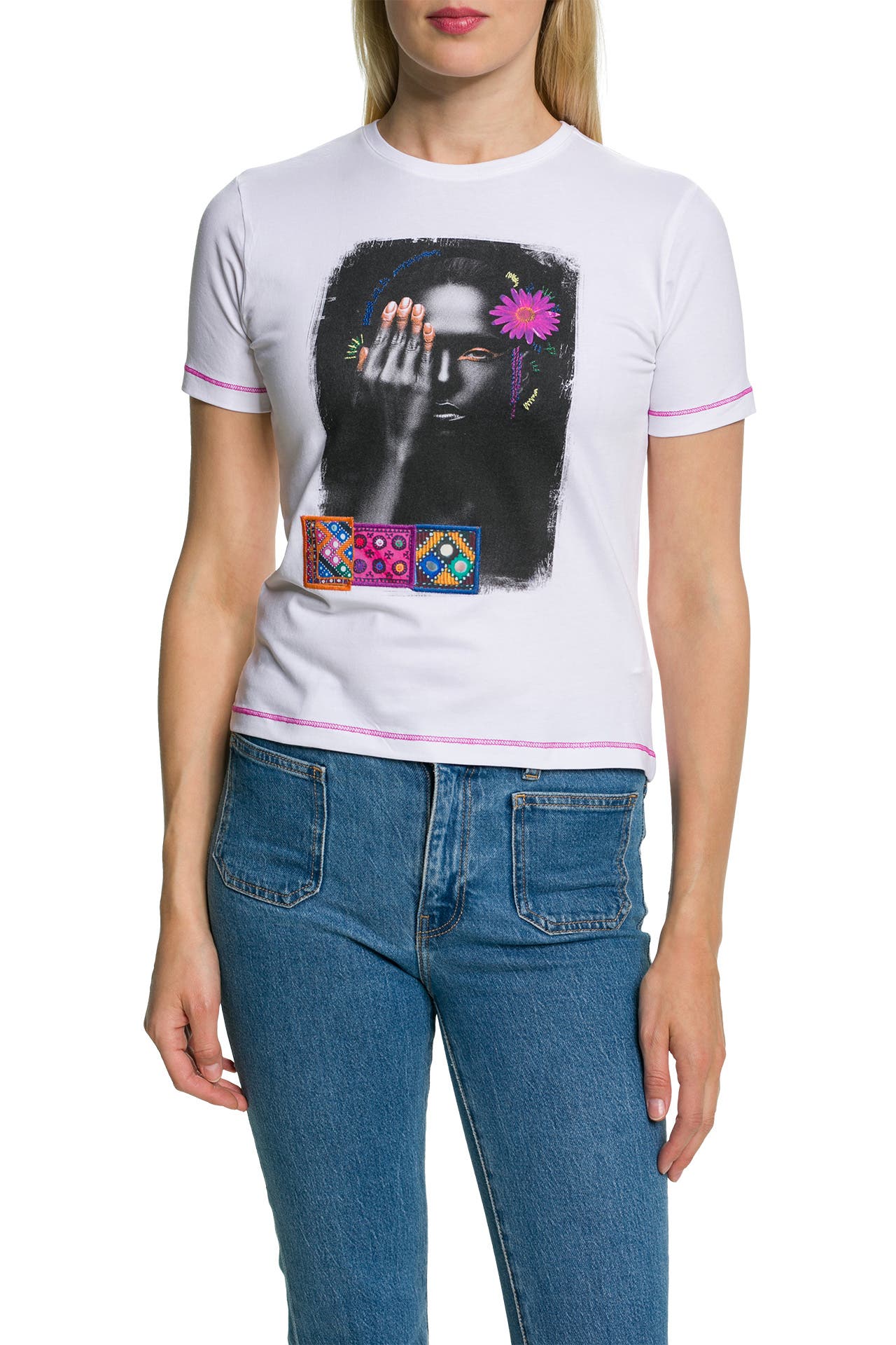 DESIGUAL T-Shirt weiß » günstig online kaufen | Outletcity 