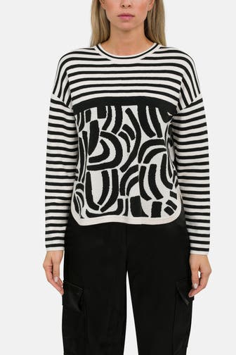 OUI Strickpullover gemustert