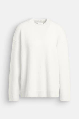 CALVIN KLEIN Strickpullover wollweiß