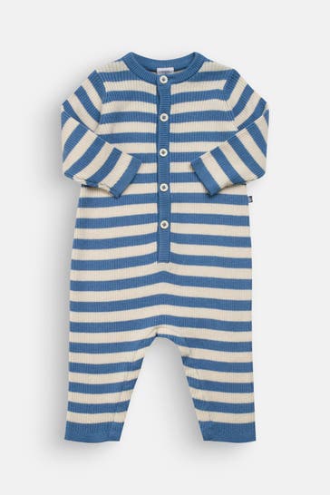 PETIT BATEAU Wollmix-Strampler zweifarbig