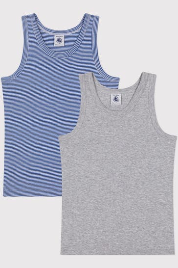 PETIT BATEAU 2er-Pack Unterhemden mehrfarbig