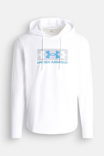 UNDER ARMOUR Hoodie 'Rival Terry' weiß