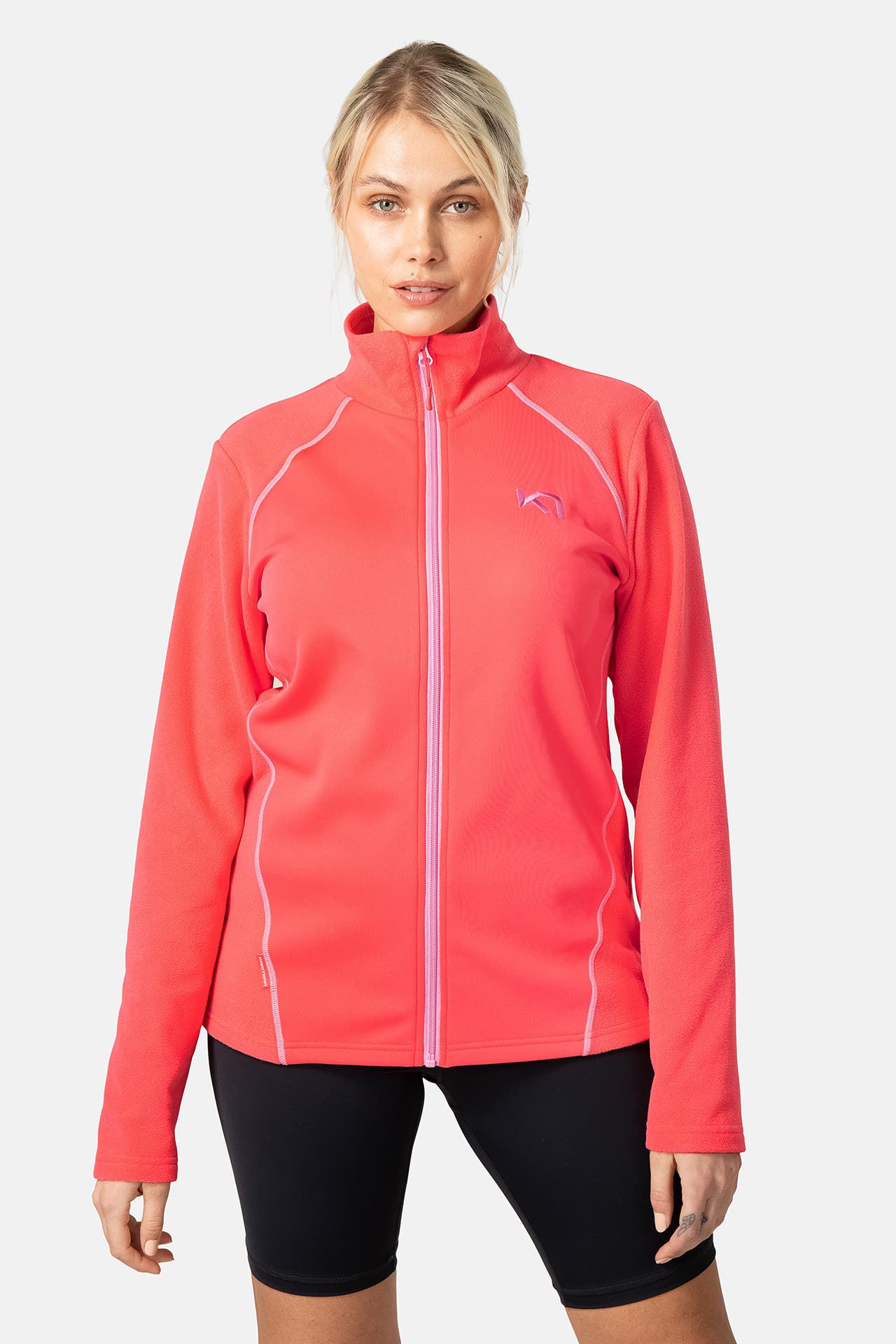 KARI TRAA Fleece-Midlayer 'Kari' neonpink, Bild 1