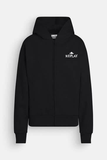 REPLAY Sweatjacke schwarz