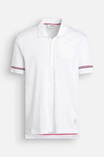 THOM BROWNE Polo-Shirt weiß