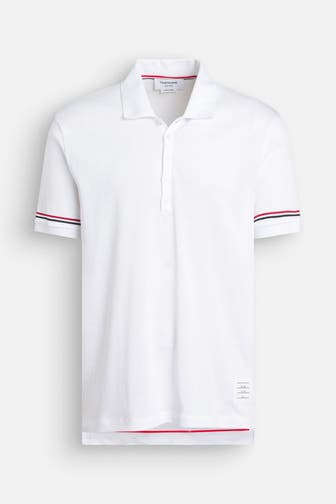 THOM BROWNE Polo-Shirt weiß