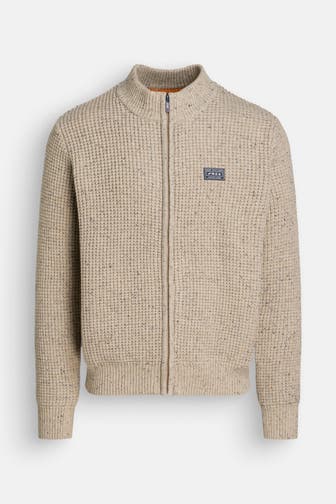 NEW ZEALAND AUCKLAND Wollmix-Strickjacke beige