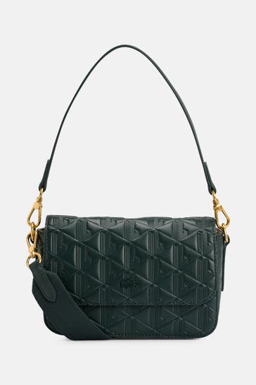 LACOSTE Umhängetasche dunkelgrün