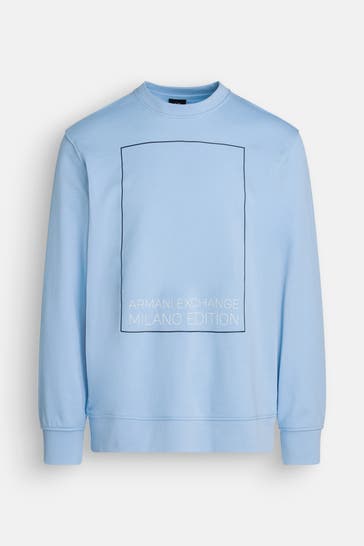 ARMANI EXCHANGE Sweatshirt hellblau