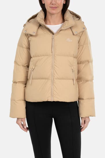 LACOSTE Daunenjacke hellbraun