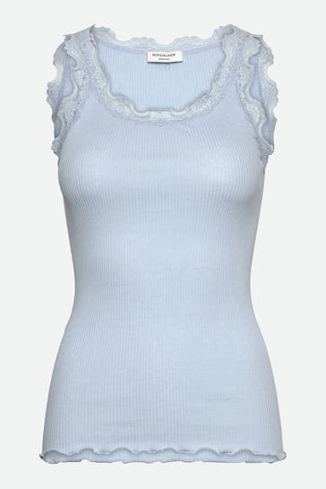 ROSEMUNDE Seidenmix-Top pastellblau