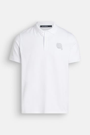 KARL LAGERFELD Polo-Shirt weiß