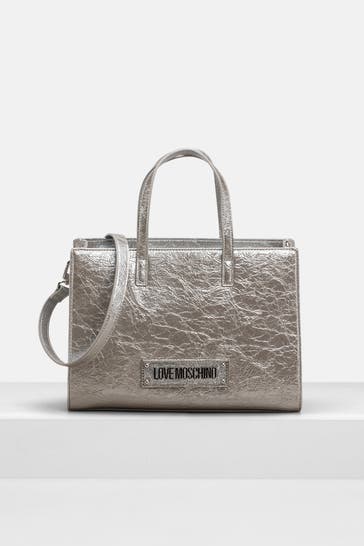 LOVE MOSCHINO Handtasche silber