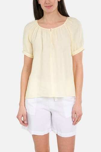 PART TWO Leinen-Shirt 'Rosanna' hellgelb