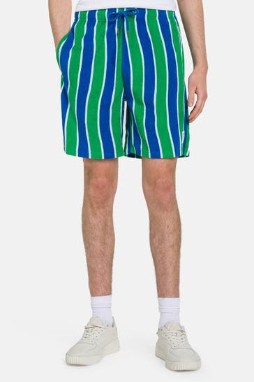 GUESS Frottee-Shorts gestreift