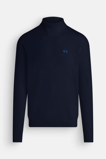LA MARTINA Rollkragenpullover schwarzblau